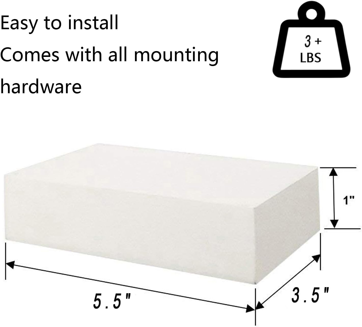 Set of 4 Floating Wall Shelves for Living Room Bedroom Bathroom