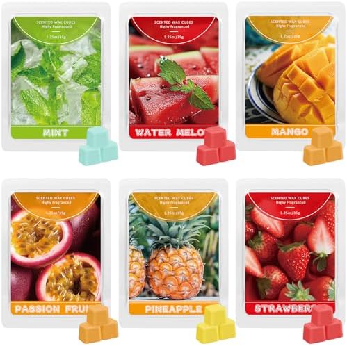 STRN Scented Wax Melts 6 Pack with Fruit Scents