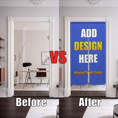 Custom Double Sided Noren Curtain for Home Decor