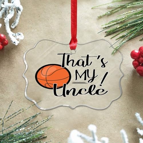 2023 Acrylic Basketball Uncle Nephew Christmas Bauble Decorations