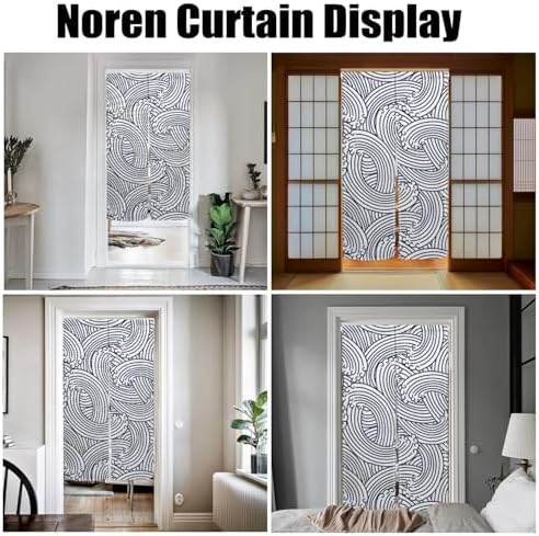 Japanese Style Noren Door Curtain Pink Sakura 283 x 472 Inches