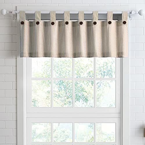 July Joy Cotton Valance Curtains 56 x 18 Country Farmhouse Style