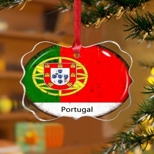 3 Inch Acrylic Christmas Ornaments 2024 Portugal Decorative Baubles