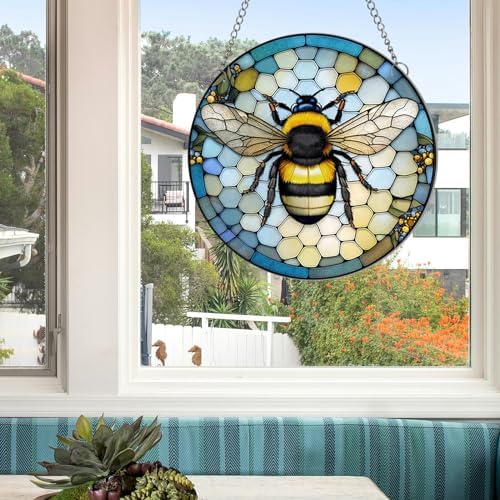 MATIHAY Bee Acrylic Window Hanging Decorations