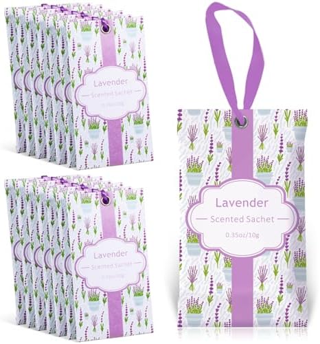 SCENTORINI Lavender Sachets Pack of 14 for Closets and Drawers