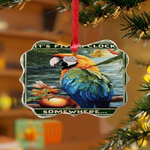 3 Inch Acrylic Christmas Ornaments 2024 Fun Decor Baubles
