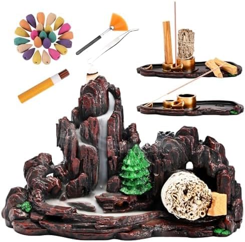 5 in 1 Mountain Waterfall Incense Holder