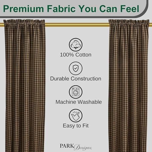 Park Designs Sturbridge Lined Panel 84 Black