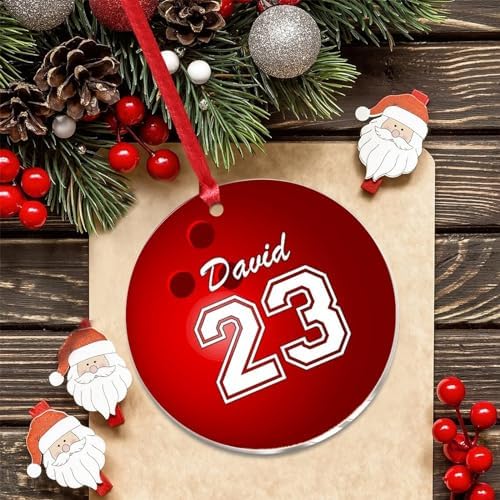 3 Inch Clear Acrylic Christmas Ornaments 2023 Decor