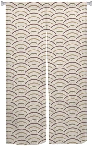 Japanese Noren Door Curtain with Wave Pattern