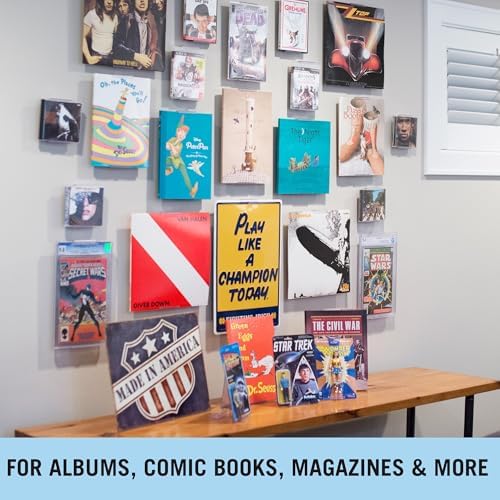 CollectorMount Album Mount 2 Pack Clear Vinyl Display Frame Brackets