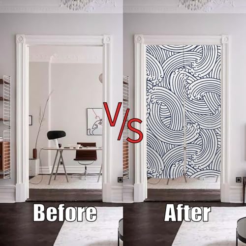 Japanese Style Noren Door Curtain Pink Sakura 283 x 472 Inches