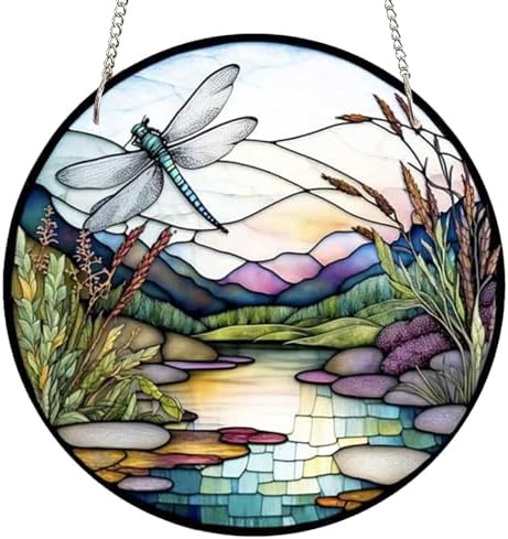 118 Inch Dragonfly Acrylic Window Hanging Art Decor