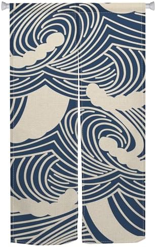 Traditional Japanese Noren Door Curtain for Living Room and Kitchen