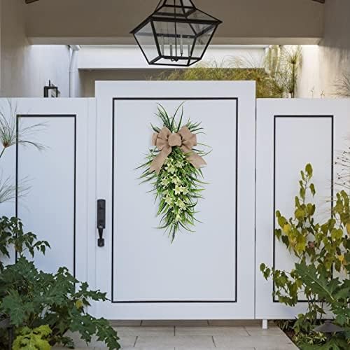 Lily Teardrop Wreath for Front Door 236 Inch