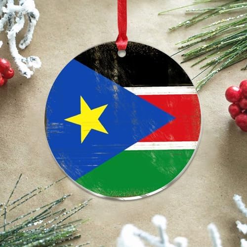 3 Inch Clear Acrylic Christmas Ornaments 2023 Flag Heroes Series