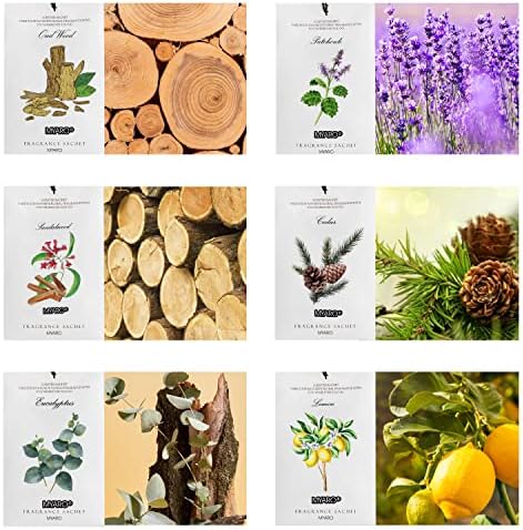 MYARO 12 Pcs Scented Sachets for Closets and Drawers
