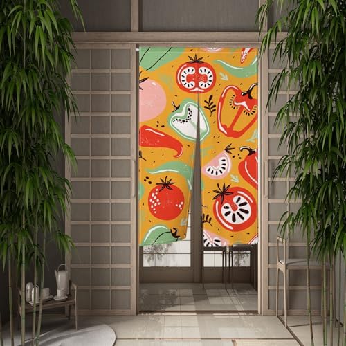 Leowefowa Japanese Noren Door Curtain Panel 335x709