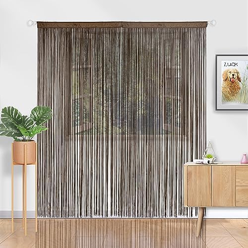 YIIBAII Door Curtains Coffee 39x79 Inch