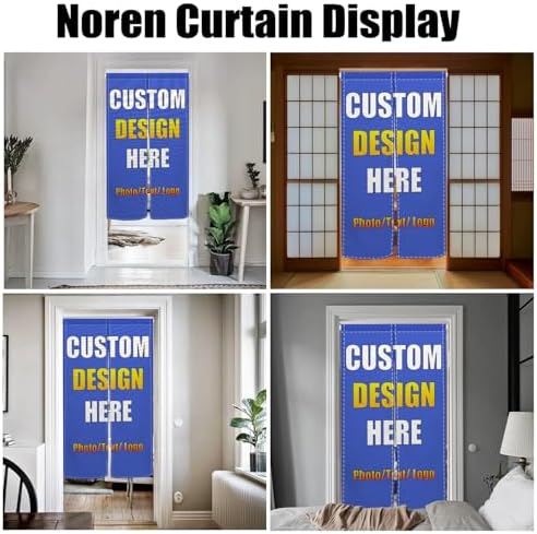 Custom Japanese Noren Curtain with Personalized Design