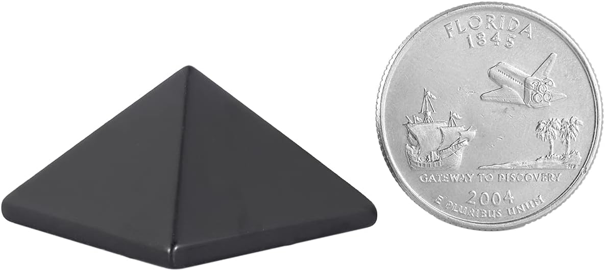 Mookaitedecor Healing Crystal Pyramid Black Agate