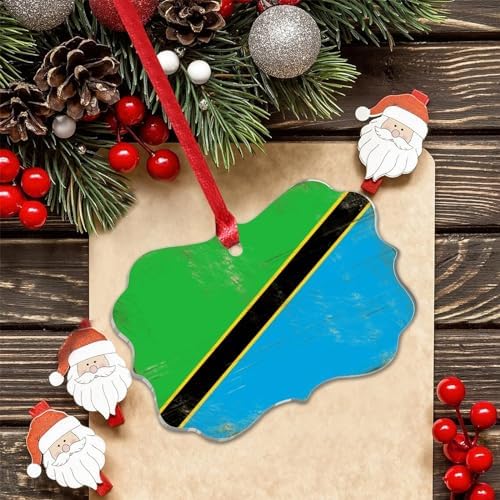 3 Inch Clear Acrylic Christmas Ornaments 2023 Tanzania Decor