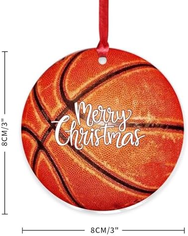 3 Inch Clear Acrylic Christmas Ornaments 2023 Baseball Football Decor