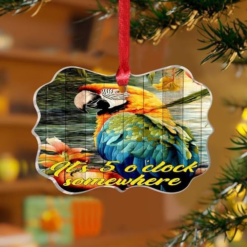 3 Inch Acrylic Christmas Ornaments 2024 Five Oclock Somewhere Decor