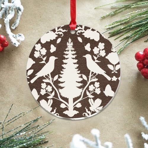 3 Acrylic Christmas Ornaments 2024 Aquamarine Hanging Decor Baubles