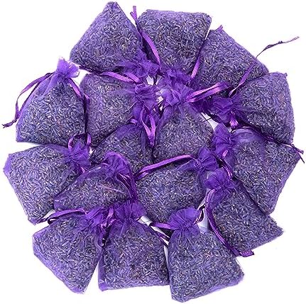 French Lavender Sachets Set of 16 for Closets and Drawers
