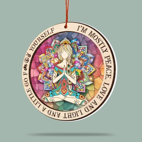 Namaste Yoga Ornament for Christmas Tree 2024