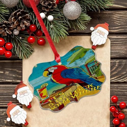 3 Inch Acrylic Christmas Ornaments 2024 Unique Decorative Baubles