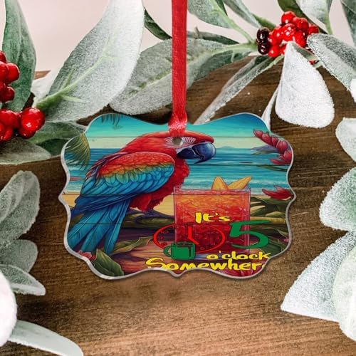 3 Inch Acrylic Christmas Ornaments 2024 Decorative Hanging Baubles 1