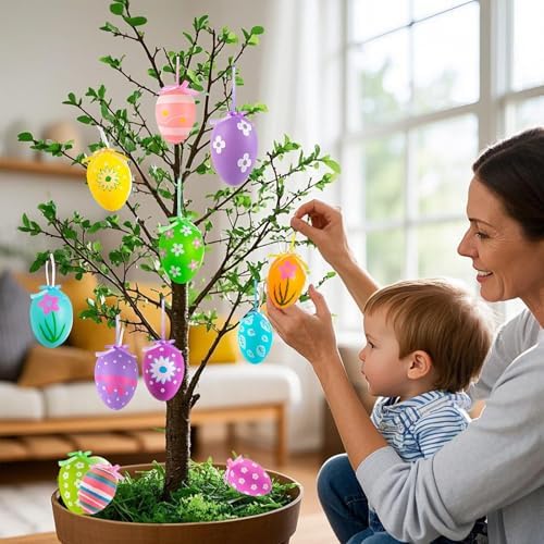 Sengocis Plastic Easter Decorations Eggs