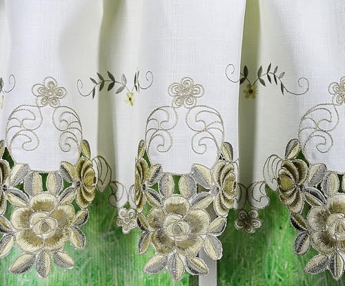 Todays Curtain Verona Reverse Embroidery Swag 38 Inch