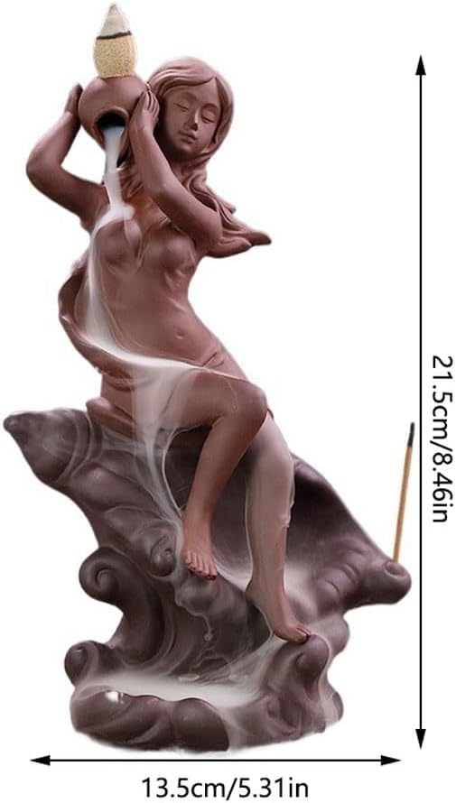 Purple Sand Incense Holder with Backflow Design
