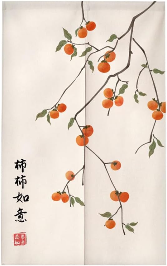 Chickwin Japanese Door Curtain Flower Print Noren Panel