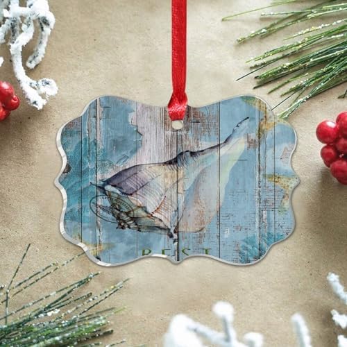 3 Inch Acrylic Christmas Ornaments Nautical Theme