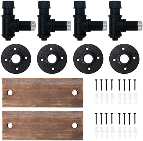 HouseAid Industrial Pipe Floating Shelves 2 Pack
