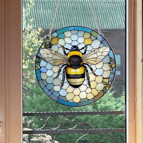 MATIHAY Bee Acrylic Window Hanging Decorations