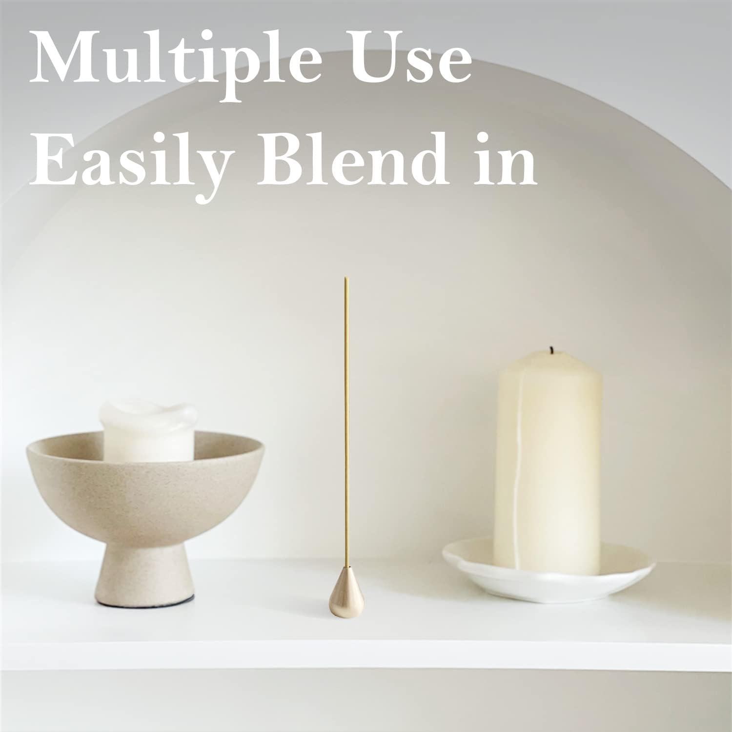 Ceramic Incense Holder for Sticks - Modern Zen Decor