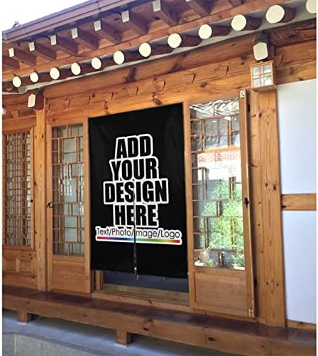 NALAHOME Custom Door Curtain Panels with Text or Photo
