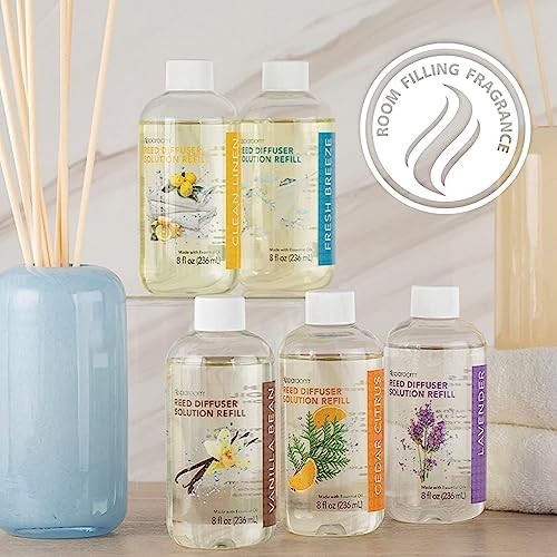SpaRoom Reed Diffuser Oil Refill Clean Linen Scent 8oz