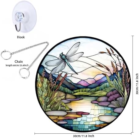 118 Inch Dragonfly Acrylic Window Hanging Art Decor