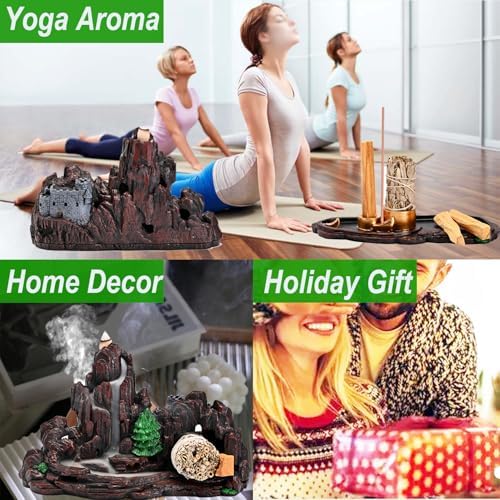 5 in 1 Mountain Waterfall Incense Holder