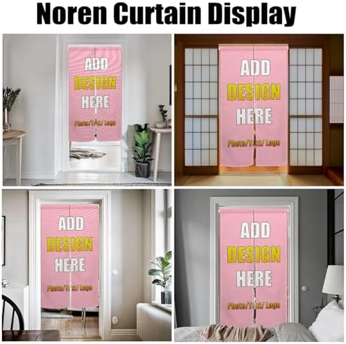 Custom Japanese Noren Curtain Double Sided for Door Divider