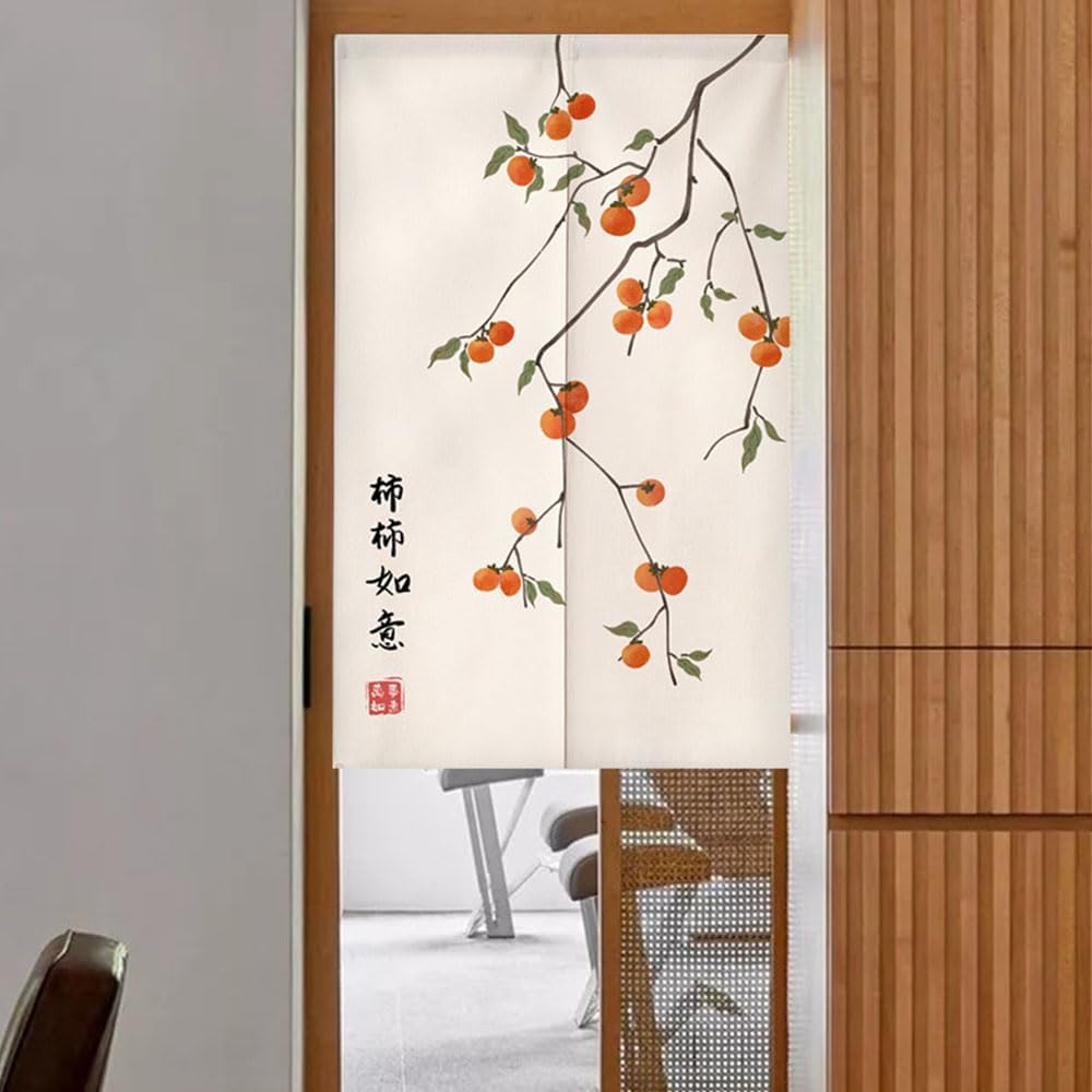 Chickwin Japanese Door Curtain Flower Print Noren Panel
