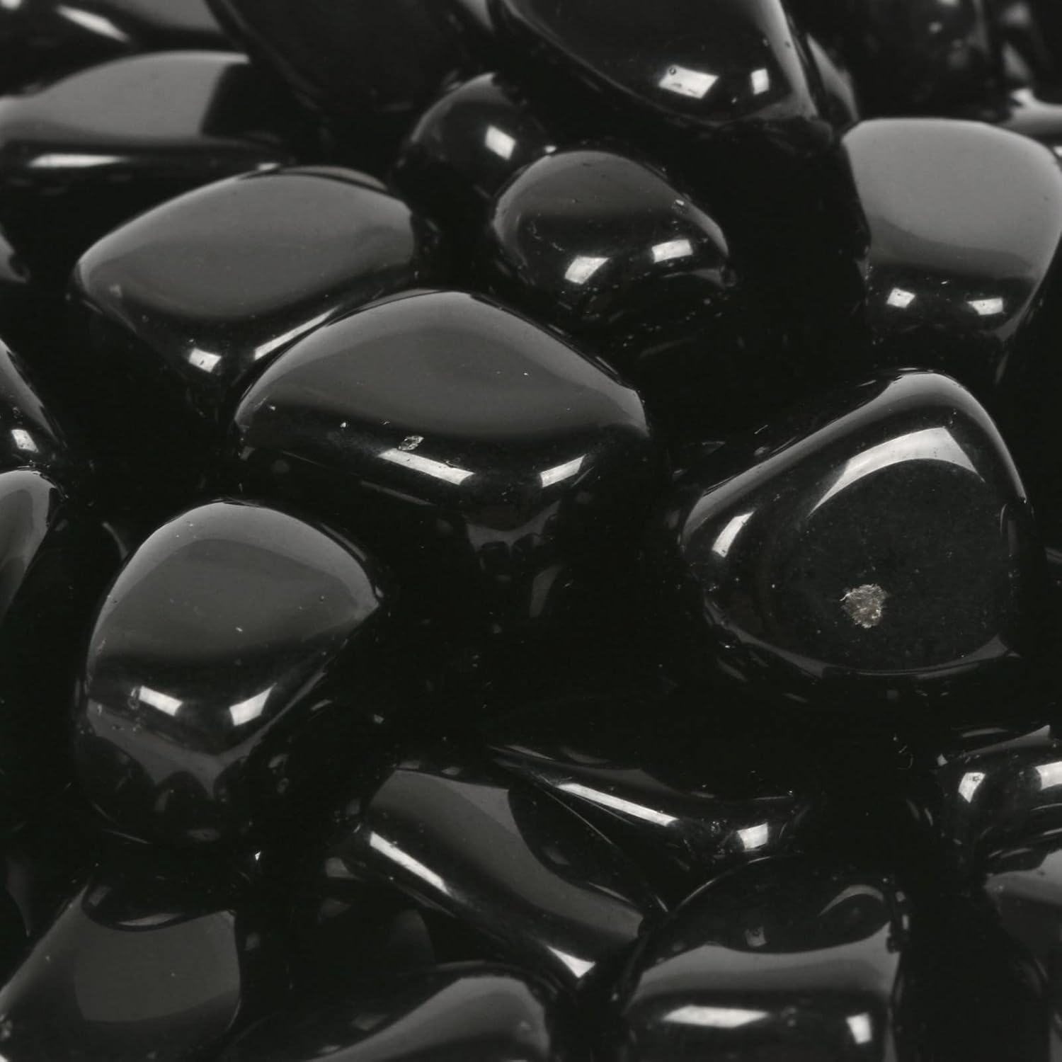Justinstones 100 Grams Black Obsidian Tumbled Stones Collection