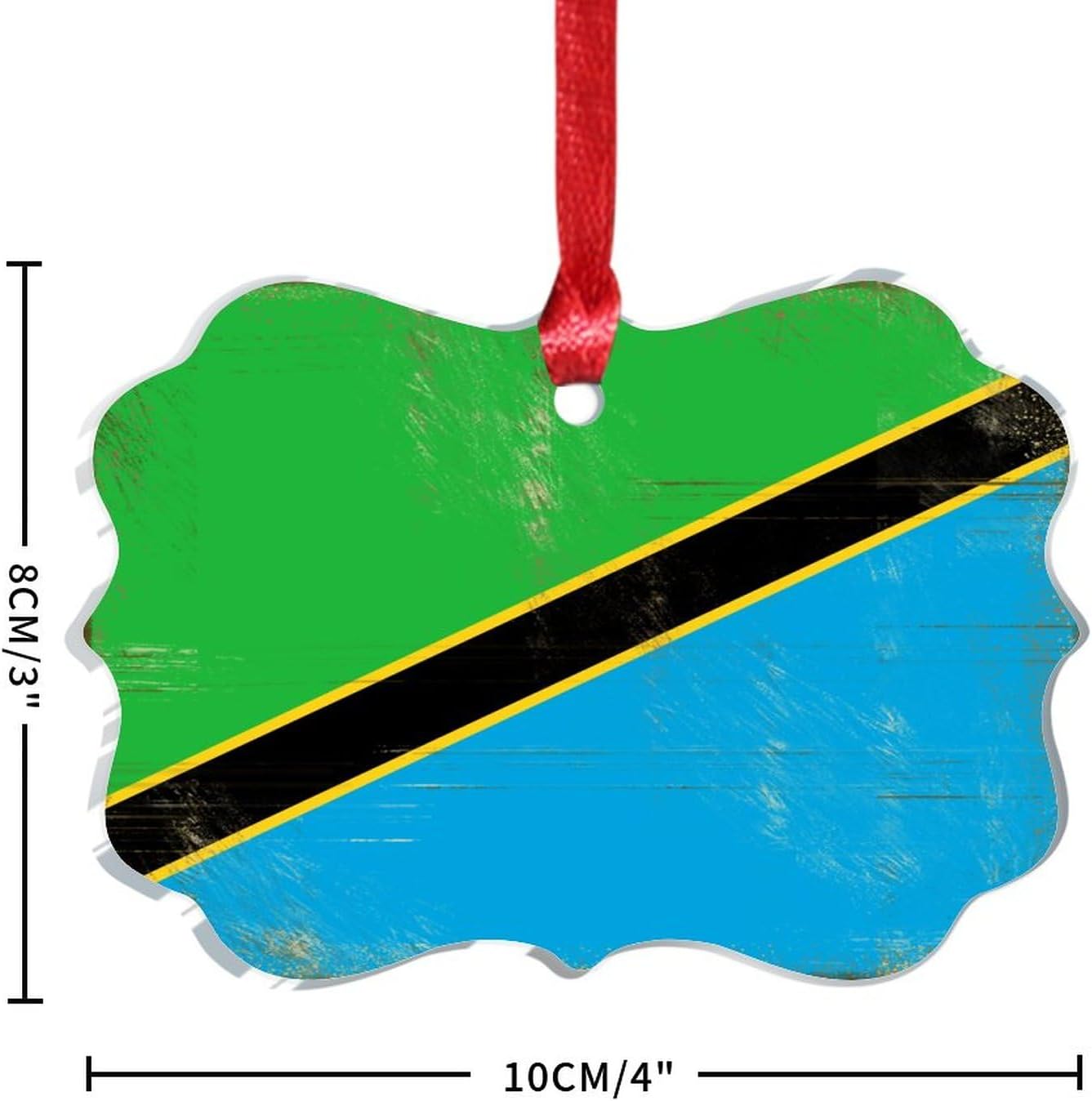 3 Inch Clear Acrylic Christmas Ornaments 2023 Tanzania Decor