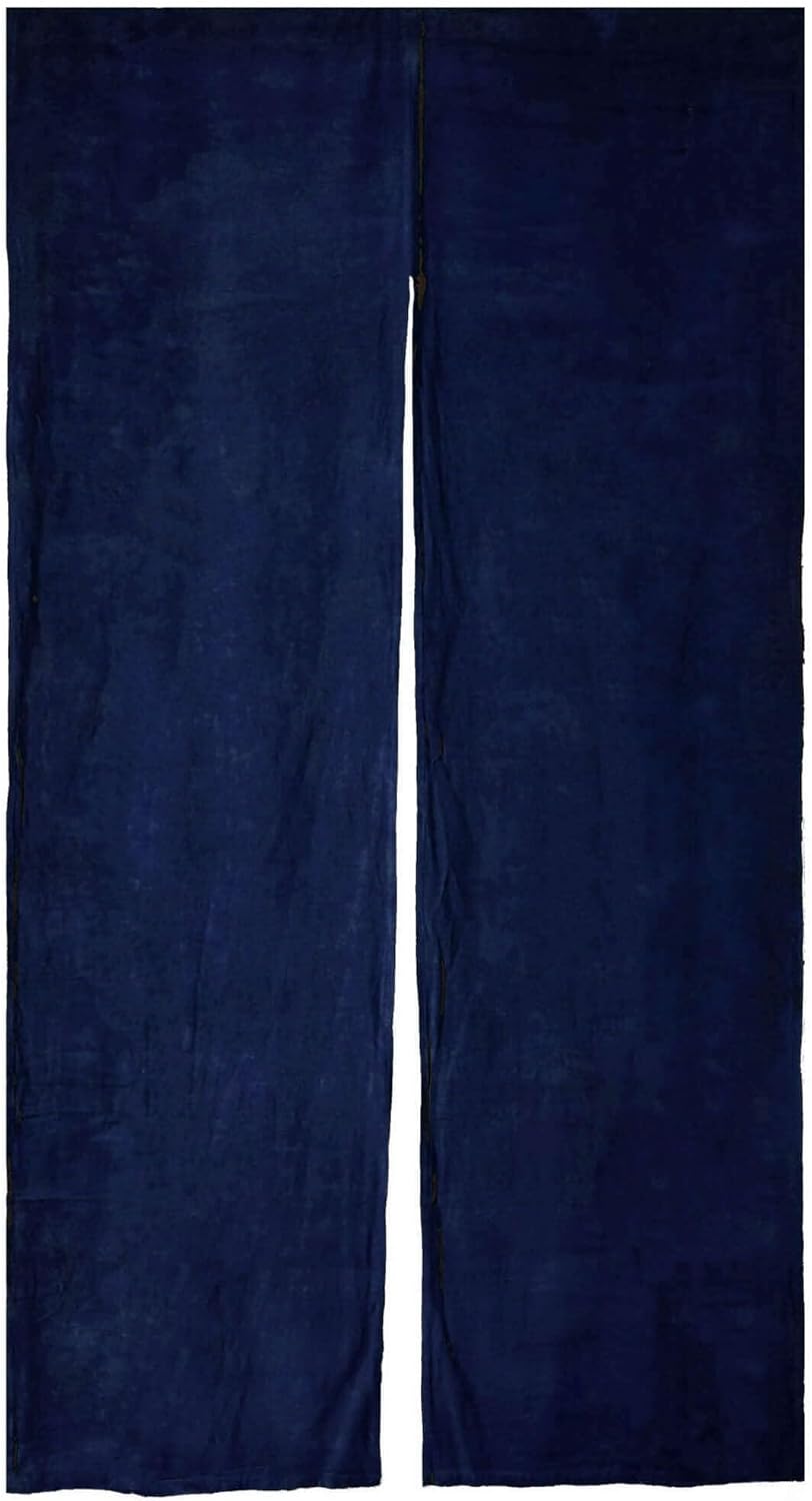 Hand Dyed Japanese Noren Curtain Indigo 275x59in